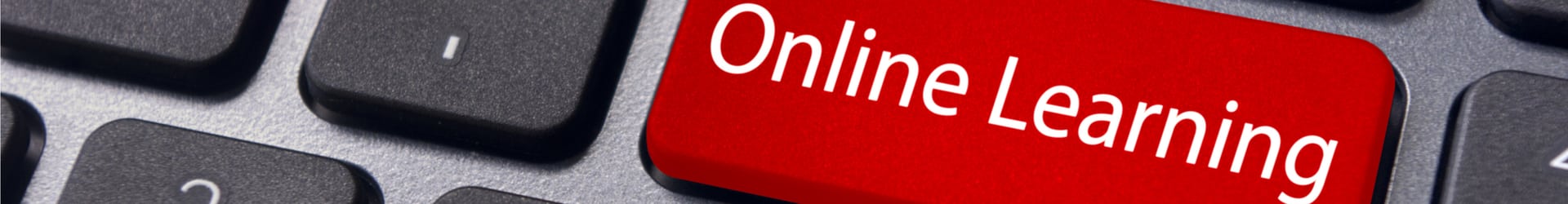 Online Learning key on laptop