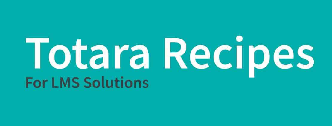 Totara Recipes text on banner photo